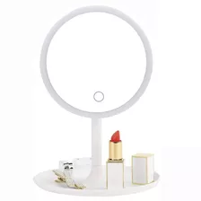 Espejo Maquillaje Luz Led Con Atenuador Táctil Cargador Usb