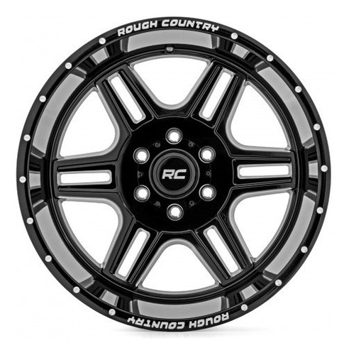 Rin Rough Country 92 Series /negro/20x12/8x6.5/-44mm 1pza Foto 2