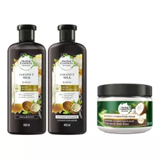  Kit Herbal Essences Coconut Milk 400ml