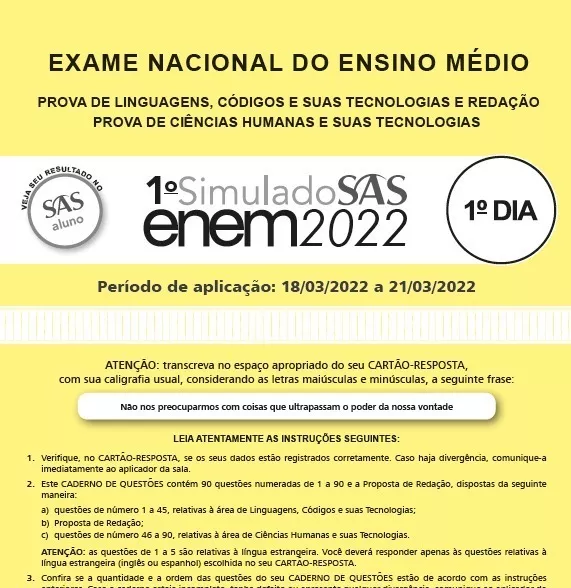 Simulados Sas (2019, 2020, 2021 E 2022) C/resol.