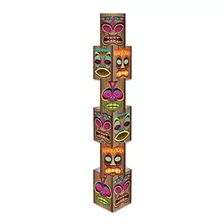 Beistle 54073 Tiki Columna 304 Cm Por 5 Pies 714 Pulgadas