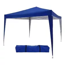 Mm House Tenda Gazebo Dobrável 3x3 Sanfonada Praia Jardim Com Sacola Azul