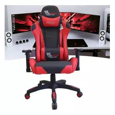 Cadeira Veneza Gamer Vermelha Ergonômica E Reclinável