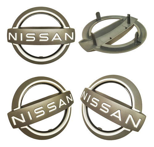 Emblema Parrilla Nissan March 2023 Gris/blanco Foto 3