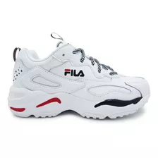 Tenis Fila Ray Tracer 5rm00735-125 Wht/fnvy/fred Dama