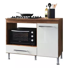 Balcão 105cm Multiuso Para Cooktop 4 Ou 5 Bocas Armário