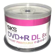 Cono X 50 Dvd+r Dl Doble Capa 8.5 Gb Sks 8x Printable Imprim