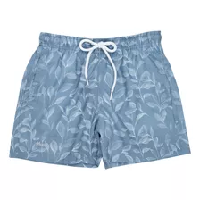 Shorts Mash Infantil Estampado Folhas Aquarela Praia 619.50