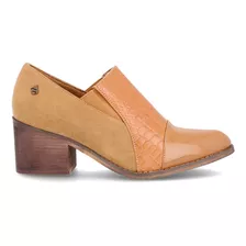 Zapato Taco Camel 33731