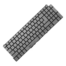 Teclado Para Dell Inspiron 15 5509 Cinza Com Led Br Ç