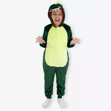 Macacão Kigurumi Infantil De 3 A 4 Anos Dinossauro - Zonacri