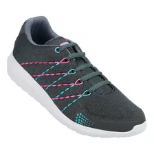 Tenis Moda Mujer Stfashion Gris 02603604 Textil