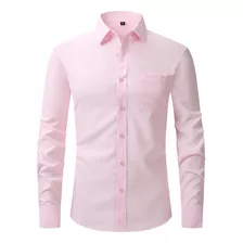 Camisa De Vestir Para Hombre, Camisa De Manga Larga