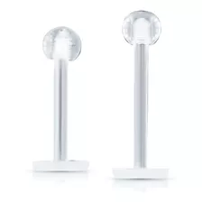 (1 Peça) Piercing Labret Monroe Medusa Transparente 8mm 10mm