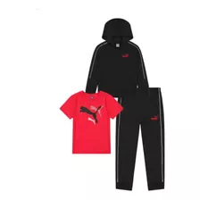 Calentador Para Niño Puma (chompa, Pantalón Y Camiseta)