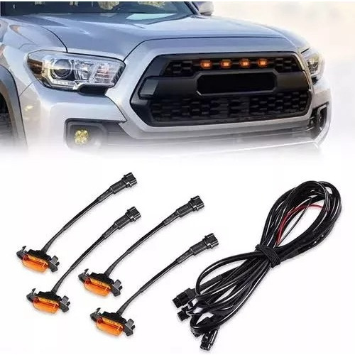 Luces Led Toyota Tacoma Trd Para Parrilla 2016 18 2020 2023 Foto 3