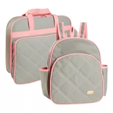 Mochila Maternidade Mala Bebe Luxo Bolsa Menina Menino