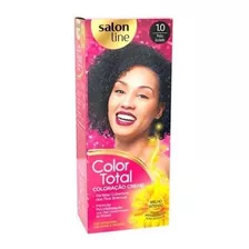Salon Line Color Total Coloração Creme 1.0 Preto Azulado