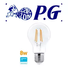 Lámpara Led Filamento 8w (equivale 75w) E27 Cálida Wellmax