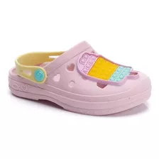 Sapato Babuche Croc's Leve- Rosa Infantil