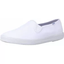 Keds Champion - Zapatos Deportivos De Lona Para Mujer, Blanc