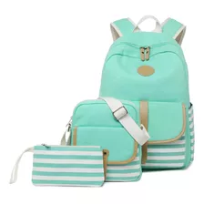 Flymei Mochila Linda Para Niñas, Mochila Verde Azulado Para 