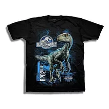 Camiseta De Manga Corta Jurassic World Big 2 Blue Raptor