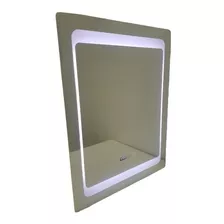 Espejo De Baño Led 60x80 Cm Tab/desemp/bluetooth/temp Y Hora