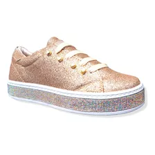 Tenis Glitter Brillo Pedreria Quinceañera Novia Fiesta Gala