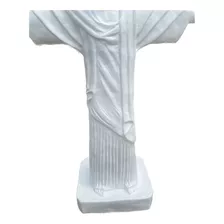 Cristo Redentor Branco Peça Grande Fibra De Vidro Peça Linda