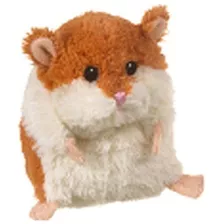 Brown Y White Plush Lil Hamster De Ganz