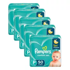 Fraldas Pampers Confort Sec P Kit Com 5 Unidades 