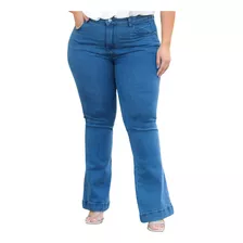 Calça Flare Tamanhos Grande Com Elastano Do 46 Ao 60