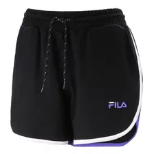 Fila Short Lifestyle Mujer Aqua Negro-violeta Fuk