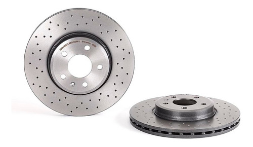 2-discos Hiper Delanteros Audi A4 2.0l L4 15 Al 18 Brembo Foto 3