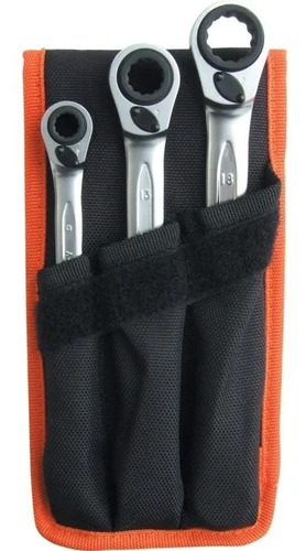 Set Llaves Combinadas Con Crique Bahco S4rm/3t 8 A 19mm 3pz Dgm Gris