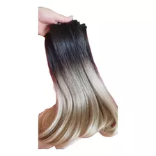 Cabelo Brasileiro Megahair Ombré Hair Loiro 60cm 50g