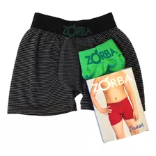 Boxer Niños Zorba Art 112, Algodón, Pack 6 Unid, D. Fábrica