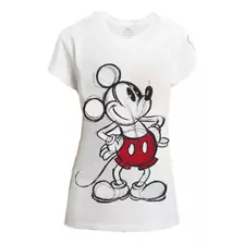 Playera Casual Mujer Mickey Mouse Camiseta Miki Dama Disney