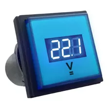 Mini Voltimetro Baw Digital 30x30mm Diametro 22mm 5-30vcc