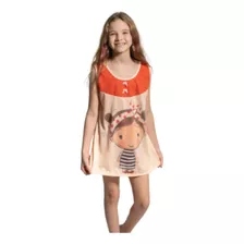 Camisola Sem Manga Menina Linha Infantil Estampada