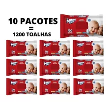 Lenço Toalhas Umedecidas My Mimos Kit C/10 Unidades 