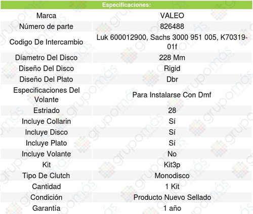 Kit Clutch Volkswagen Beetle 1.9l Tdi L4 98-01 Valeo Foto 3