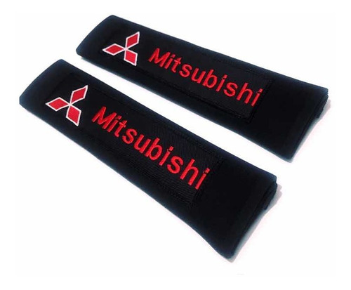 Par (2) Protector Para Cinturn De Seguridad Mitsubishi Foto 2