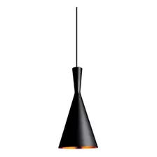 Lampara Colgante Moderno Negro Beat Tall Dixon Apto Led