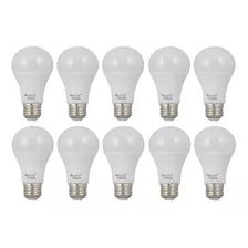 Foco Led 12w Luz Blanca Fria Casa Ahorrador Paquete 10 Pzas Color De La Luz Blanco