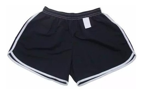 Kit Com 05 Shorts Feminino Tactel Adulto Liso Extra Plus-size
