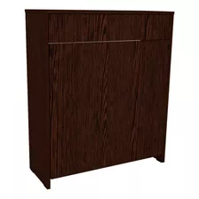 Escritorio Juvenil Moderno Mesa Plegable Melamina Con Cajón Color Wengue