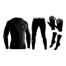 Kit Conjunto Termico Frio Extremo Deportivo + Medias Guantes