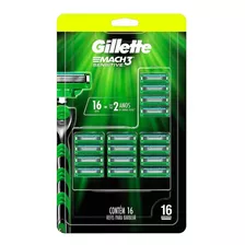 Carga Refil Gillette Mach3 Sensitive Com 16 Unidades